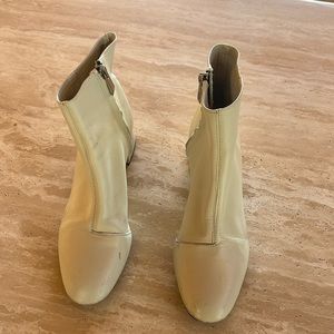 cream Zara booties